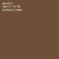 #6F4F37 - Shingle Fawn Color Image